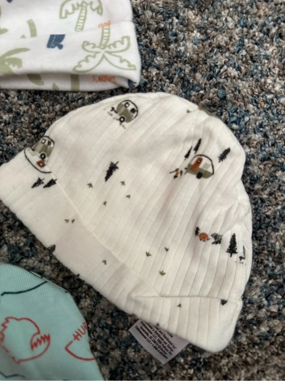 Lot of 6 baby hats various brands